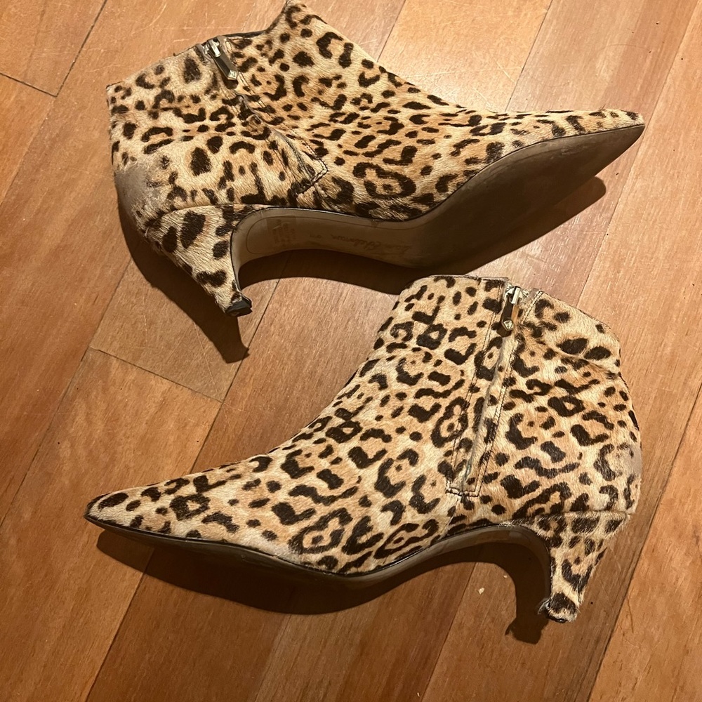 Sam Edelman leopard booties